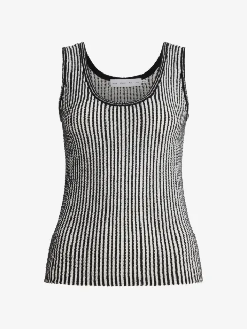 Proenza Schouler White Label Lennox stripe-pattern rib-knit top