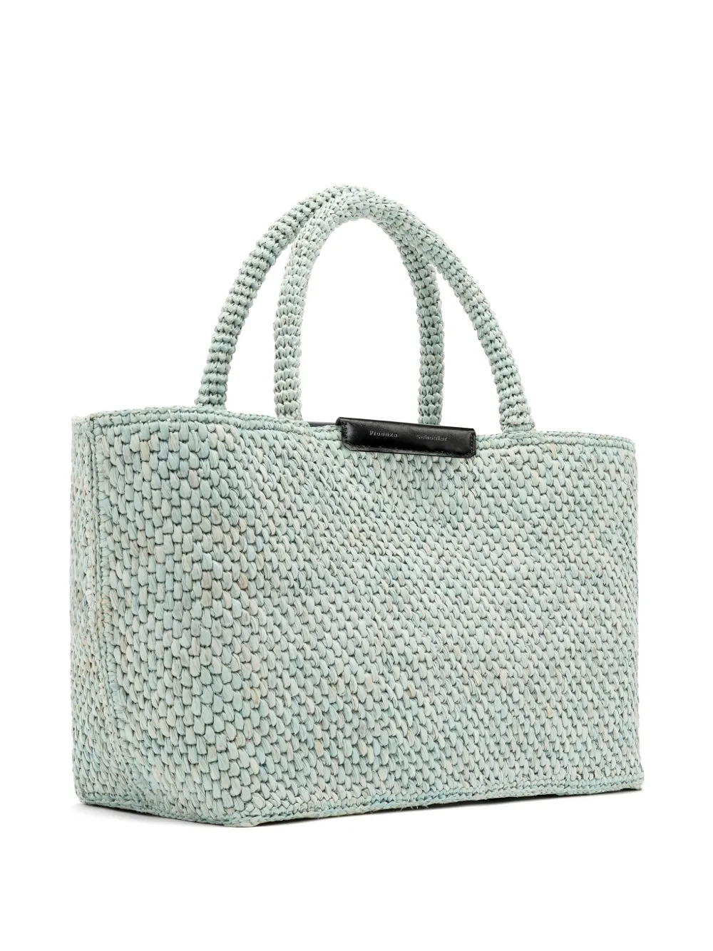 Proenza Schouler Chelsea raffia shopper Blauw