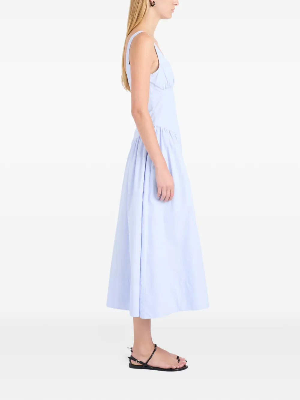 Proenza Schouler White Label Midi-jurk Blauw