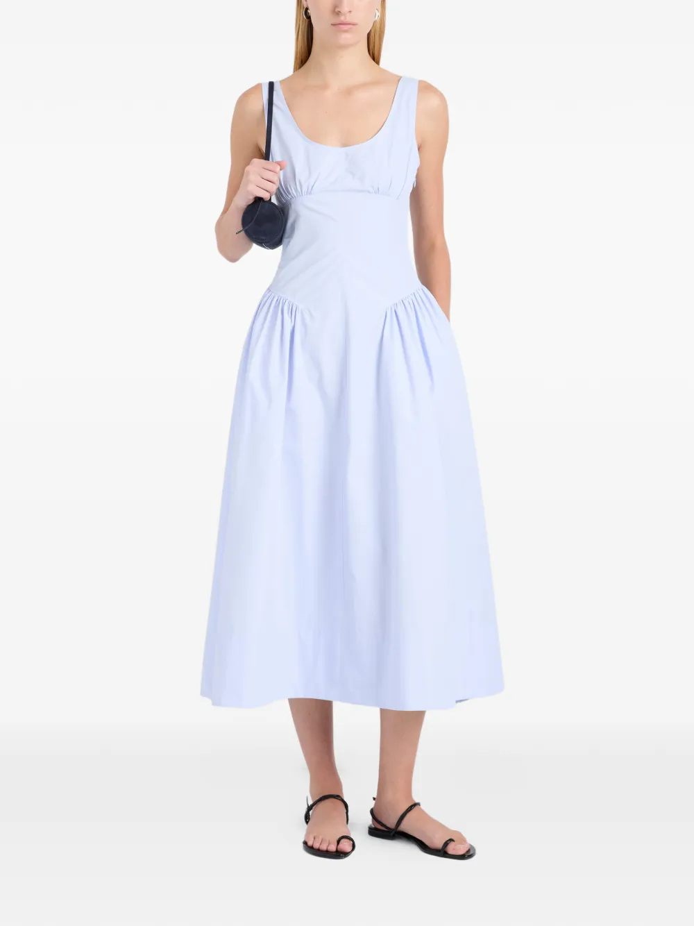 Proenza Schouler White Label Midi-jurk Blauw