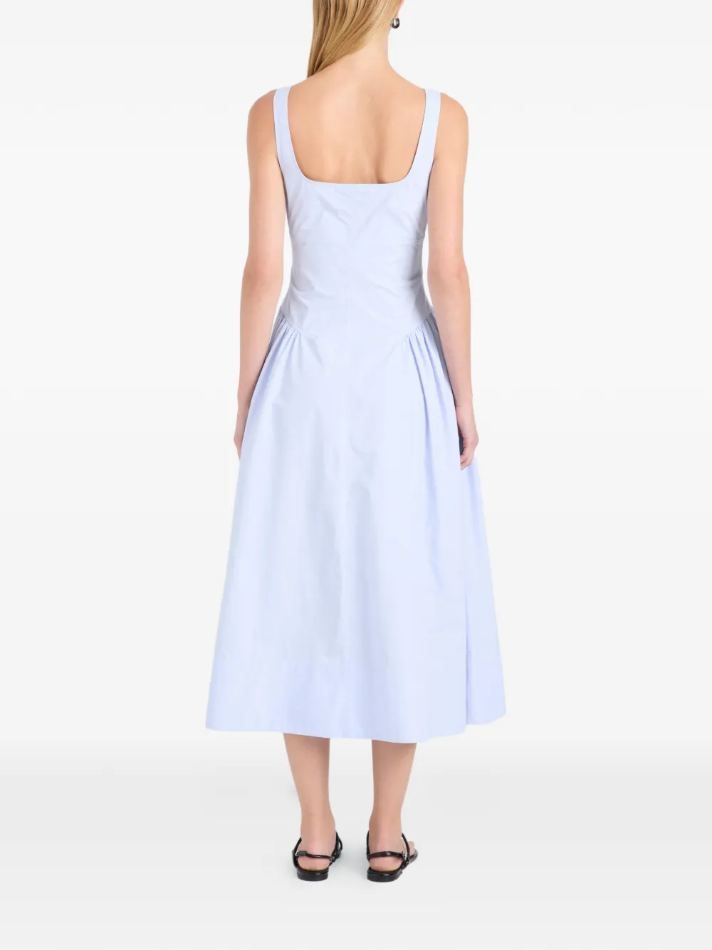 Proenza Schouler White Label Midi-jurk Blauw