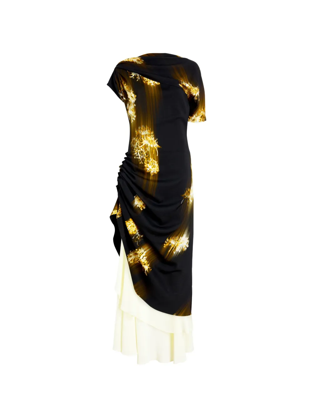 Proenza Schouler Antonella maxi-jurk met print Zwart