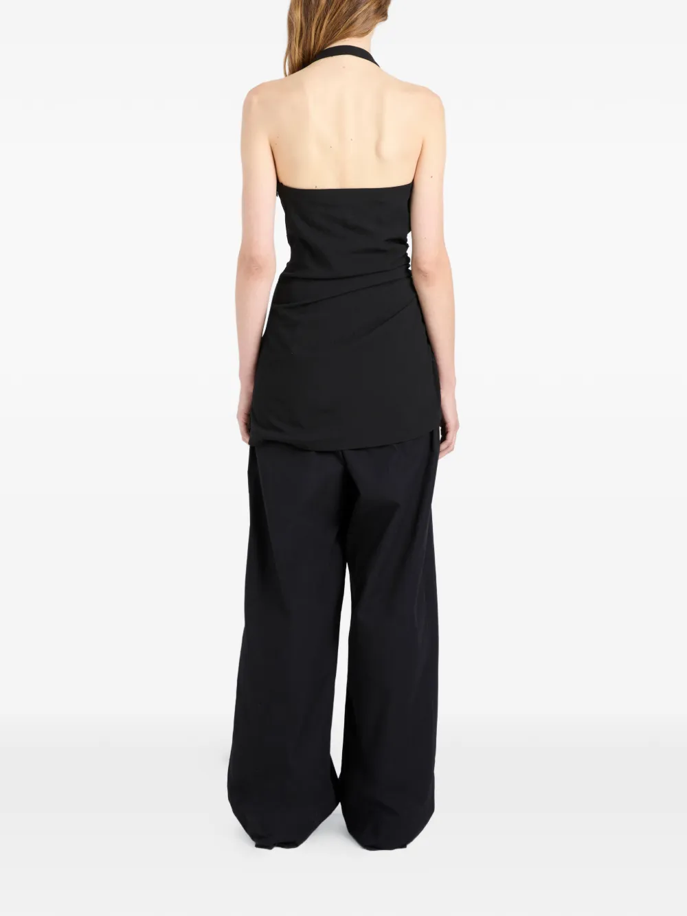 Proenza Schouler Melia top met ruches Zwart