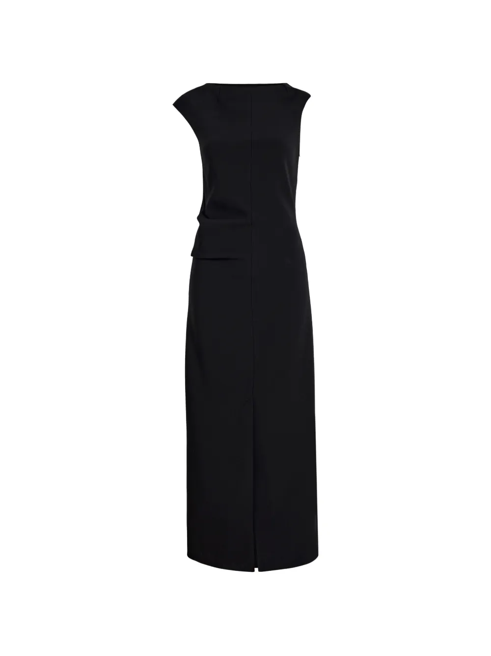 Proenza Schouler Damea matte crepe midi dress - Black