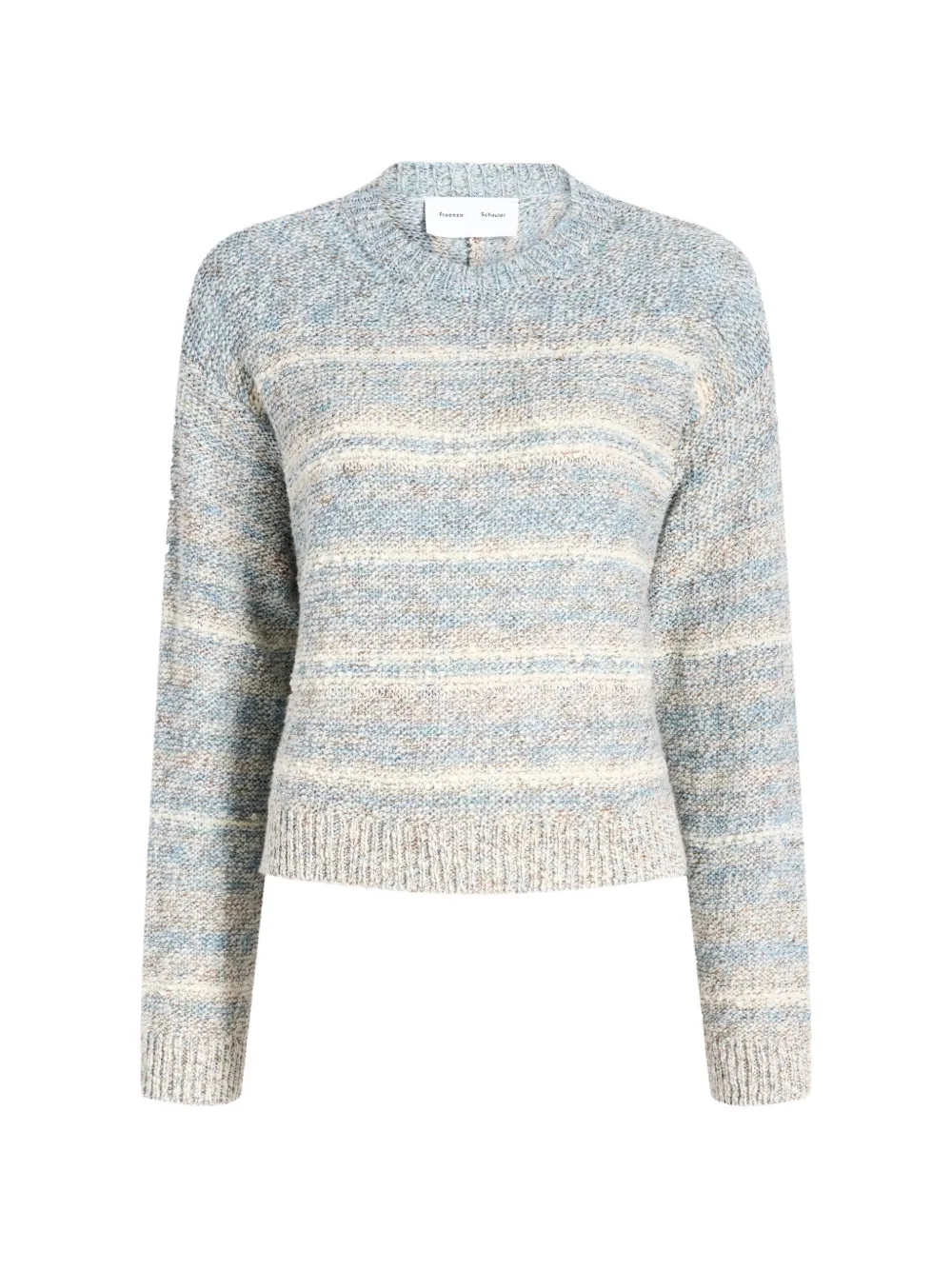 Proenza Schouler White Label Ivara gestreepte trui met ronde hals Blauw