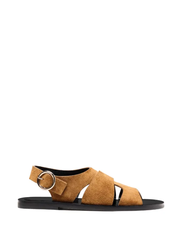 Proenza Schouler Capri Fisherman Sandals in Brown