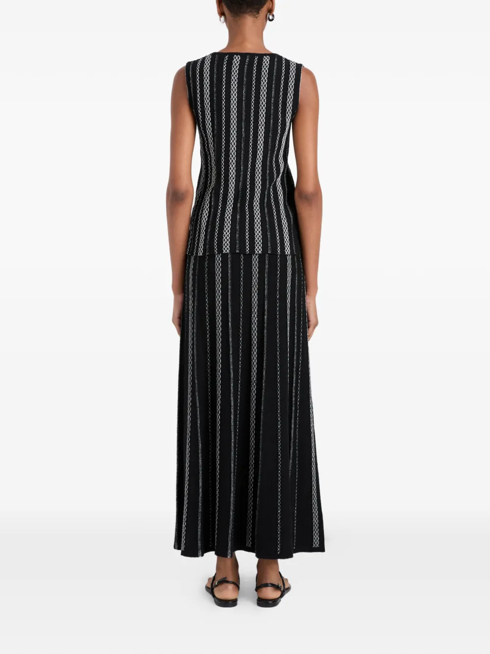 Proenza Schouler White Label Alyna gebreide spencer met textuur Zwart