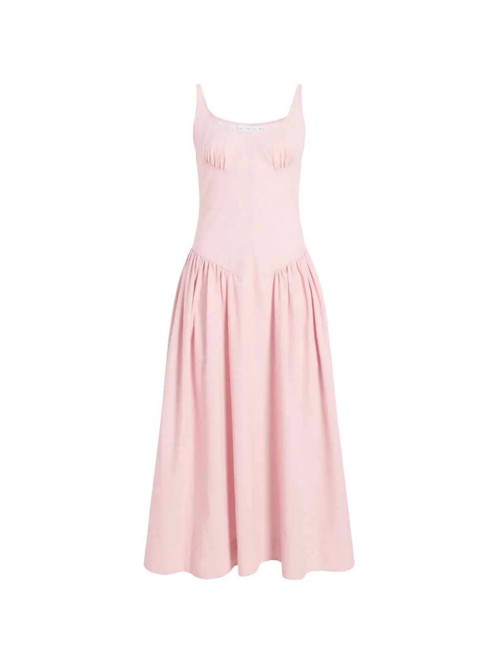 Proenza Schouler White Label Solira seersucker midi dress - Pink