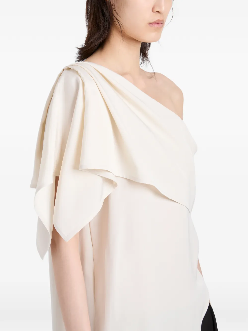 Proenza Schouler Haya asymmetrische top Beige