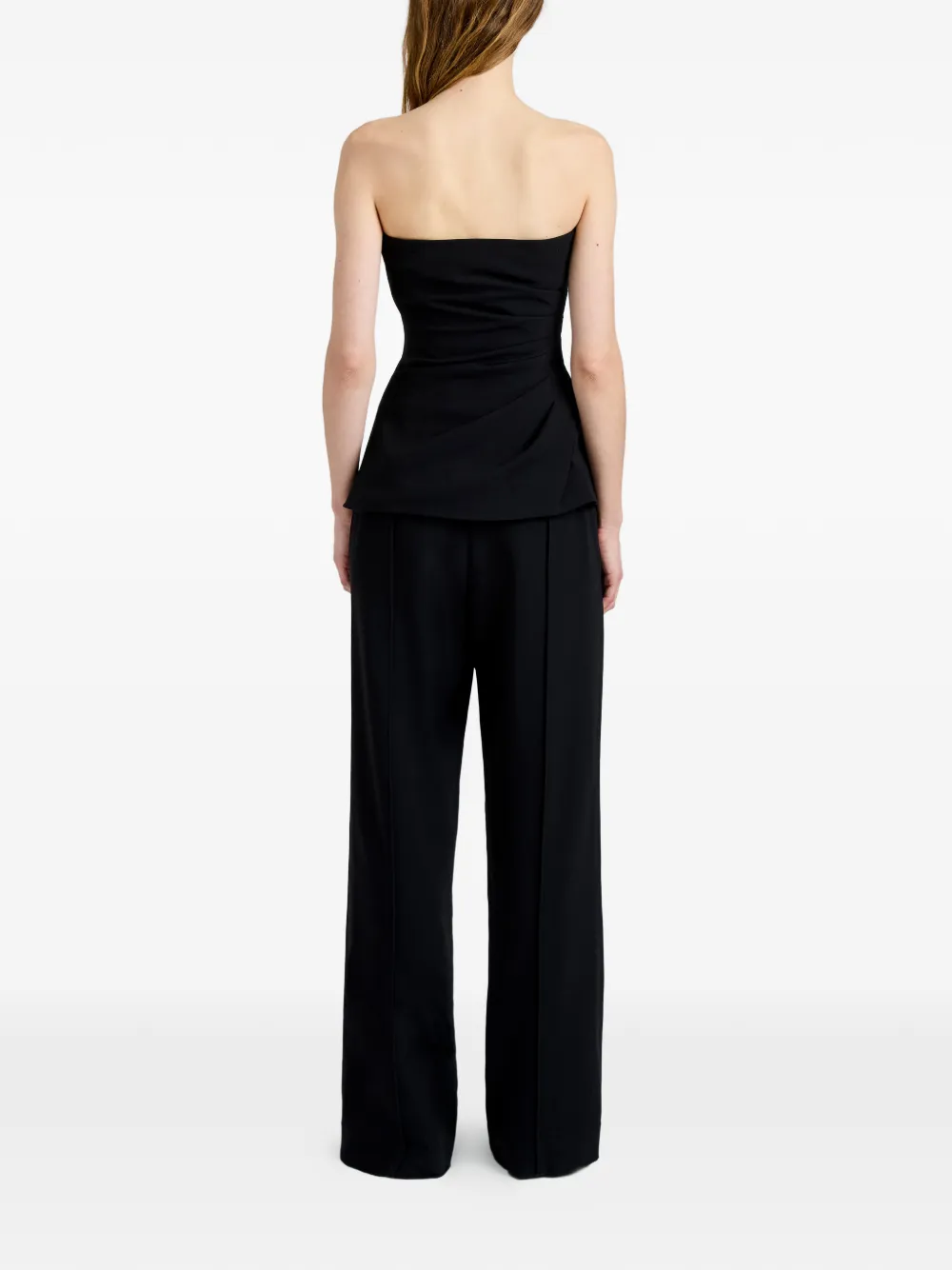 Proenza Schouler Damea gedrapeerde strapless top Zwart