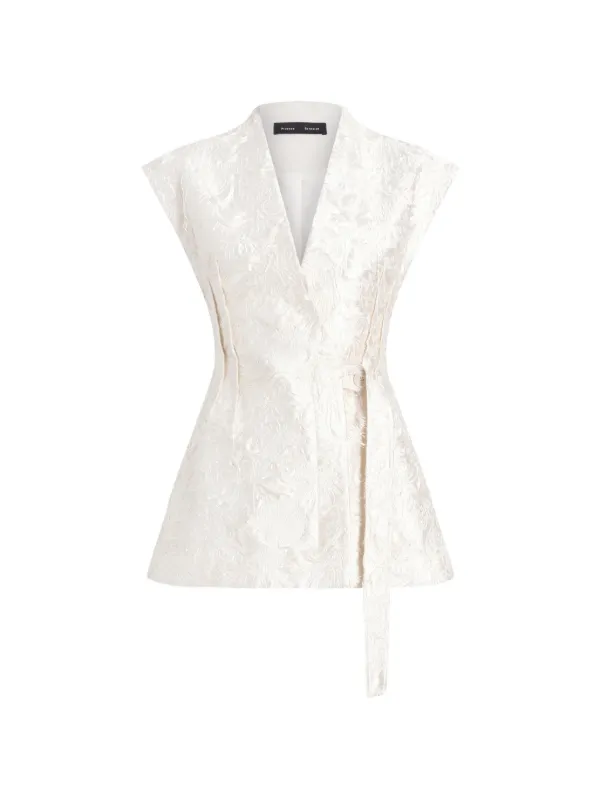 Proenza Schouler Cindle ベルテッド ベスト | ニュートラル | FARFETCH JP
