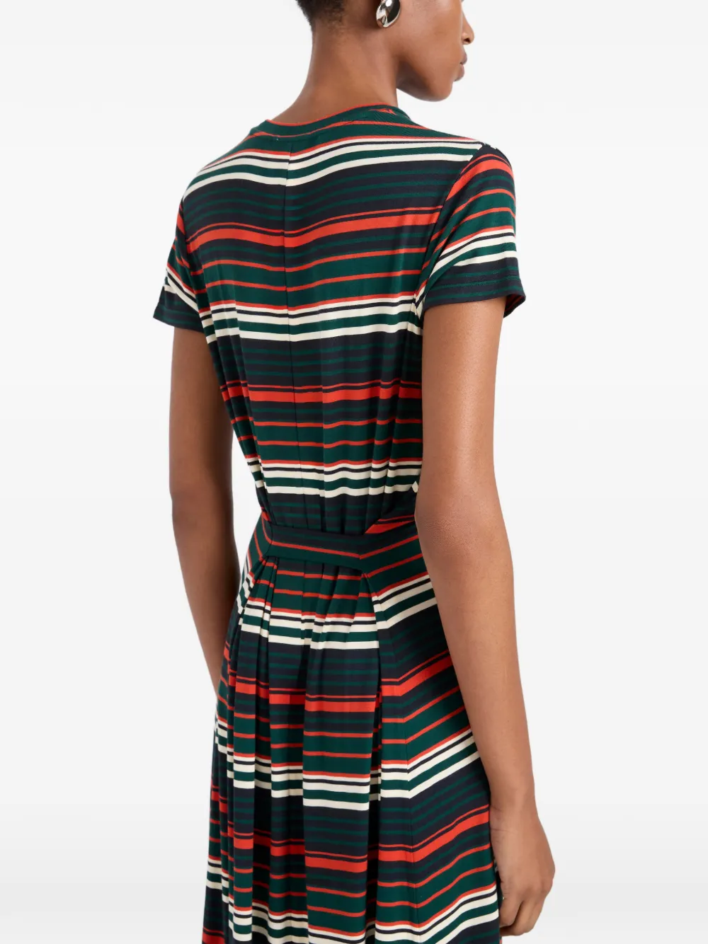Proenza Schouler White Label Noelle gestreepte jersey maxi-jurk Groen