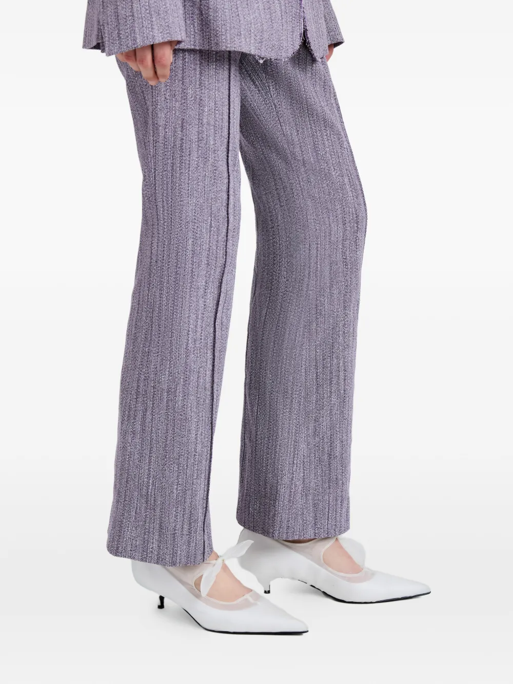 Proenza Schouler Lorenza flared broek Paars