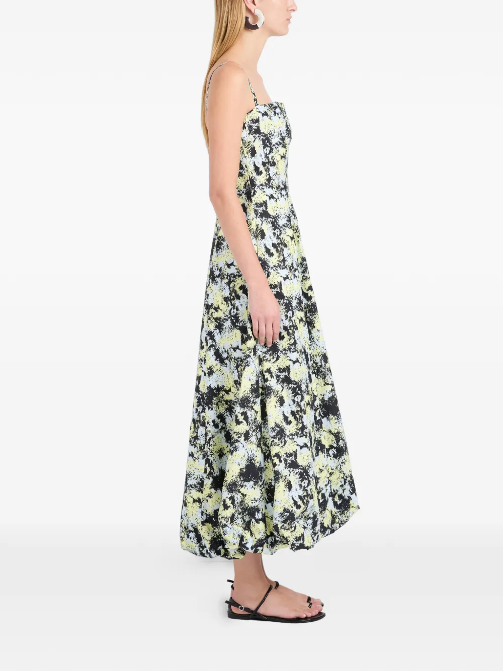 Proenza Schouler White Label Tulah jurk met print Blauw