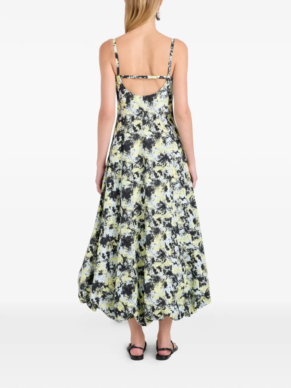 Proenza Schouler White Label Tulah jurk met print Blauw