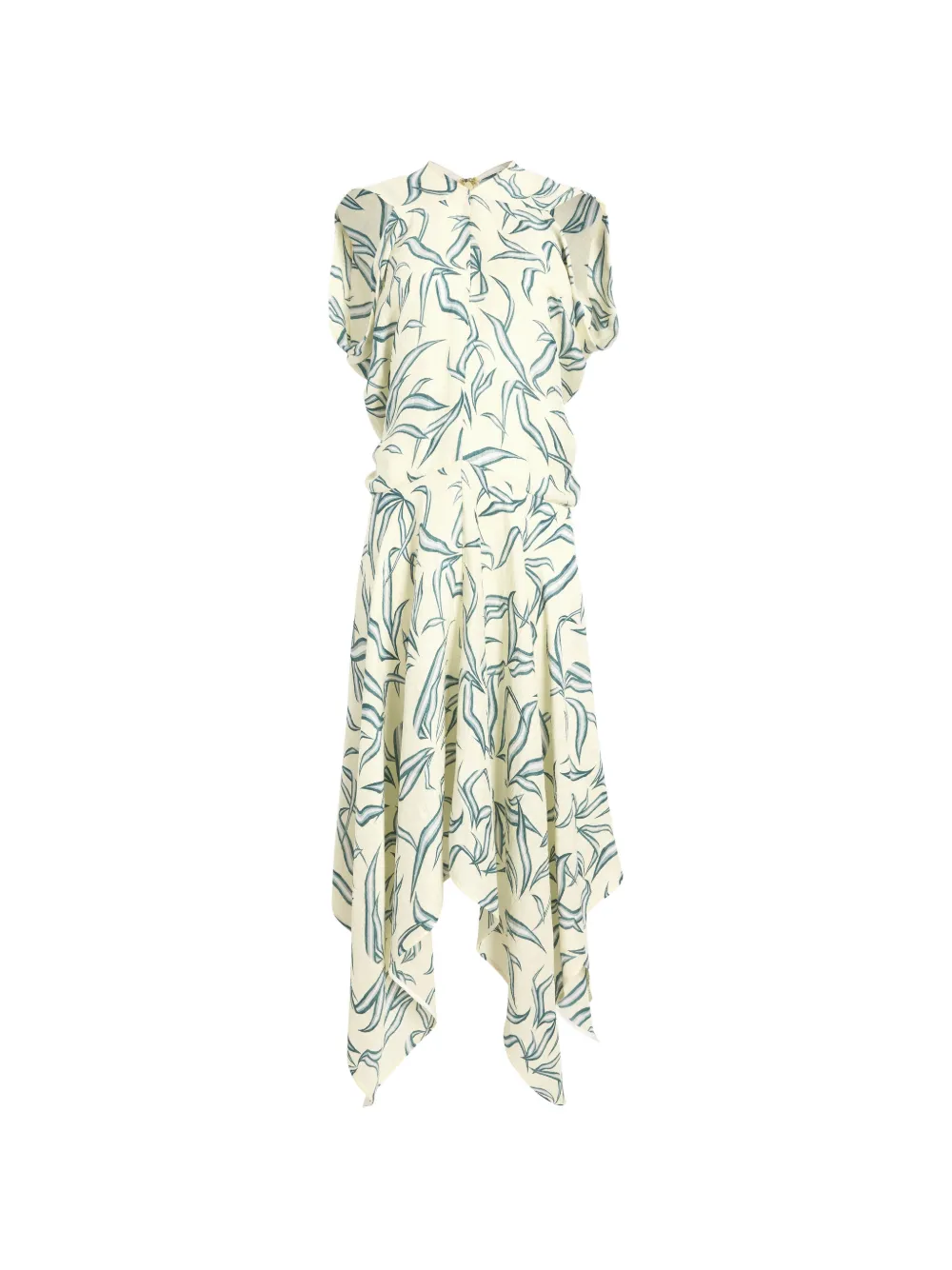 Proenza Schouler Sybella Dress in metalasse silk linen