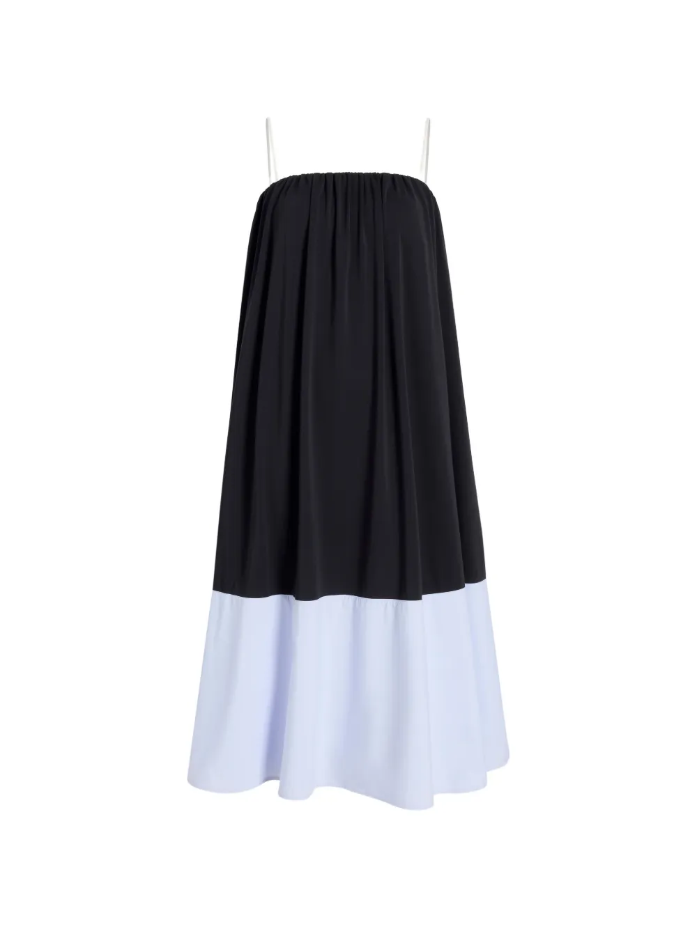 Proenza Schouler White Label Saria crêpe jurk met contrast Zwart