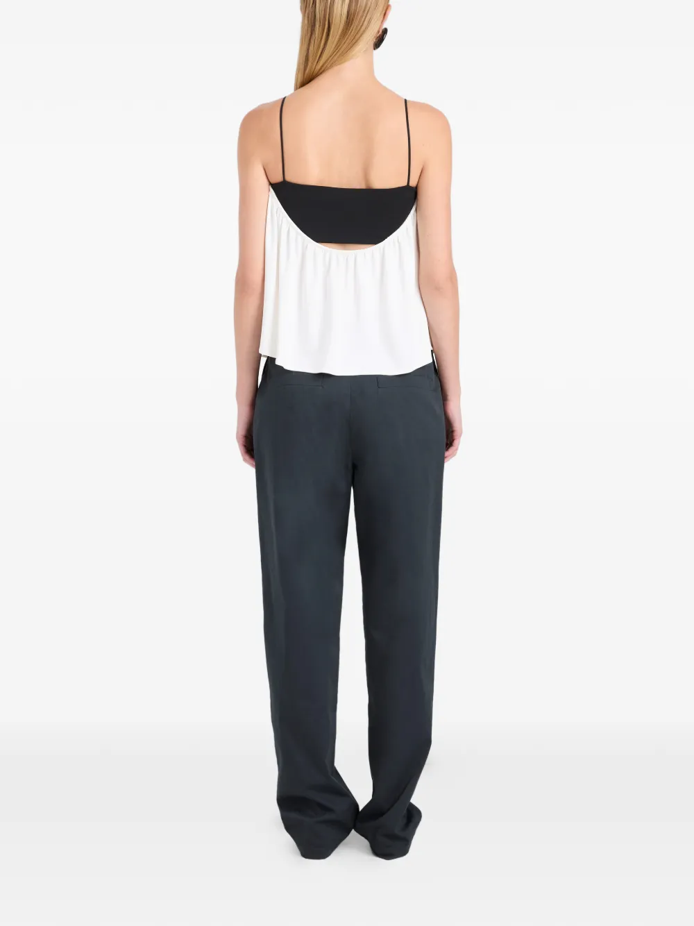 Proenza Schouler White Label Vanna blouse met gesmockt bandje Wit