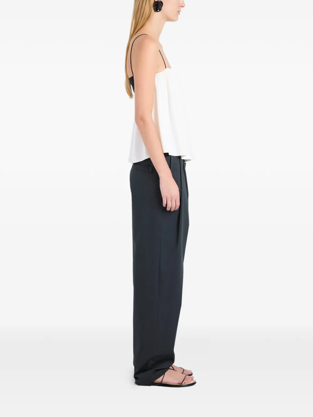 Proenza Schouler White Label Vanna blouse met gesmockt bandje Wit