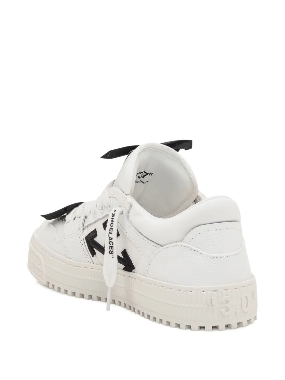Off-White label detail sneakers Wit