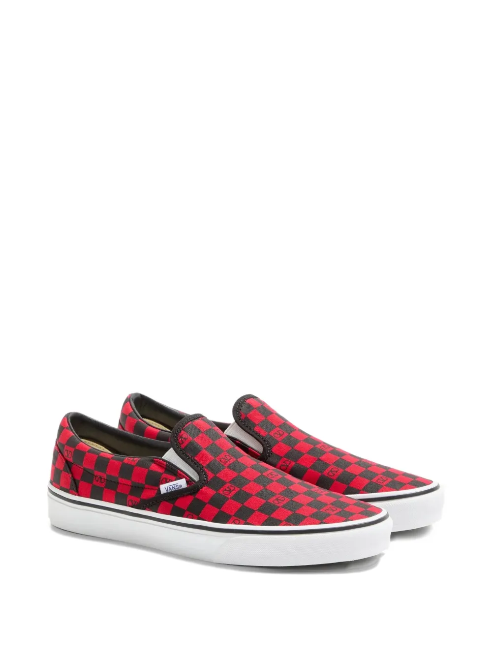 Vans x Valentino checked sneakers Rood
