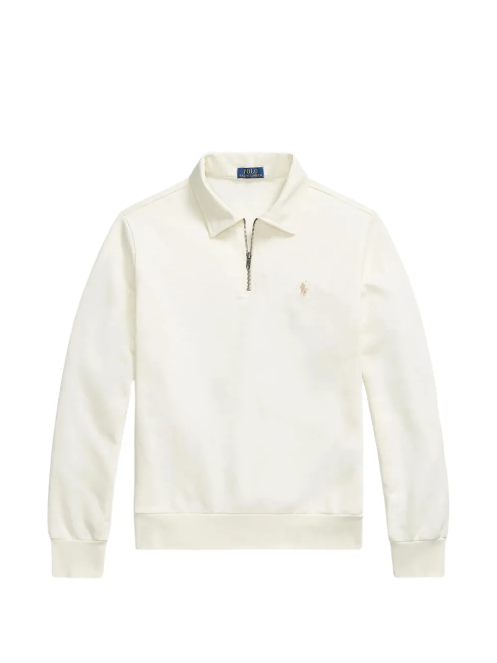 Polo Ralph Lauren Zip Polo Shirt In Neutral