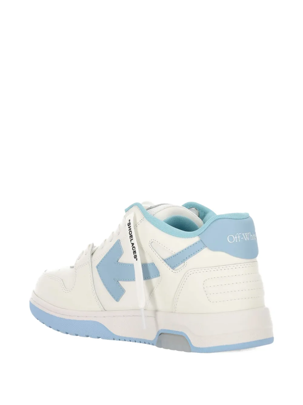 Off-White arrow-motif lace-up sneakers Wit