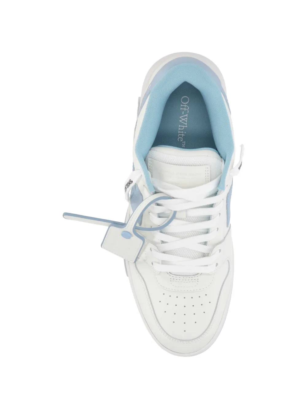 Off-White arrow-motif lace-up sneakers Wit