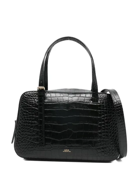 A.P.C. Virginie crocodile-effect shoulder bag