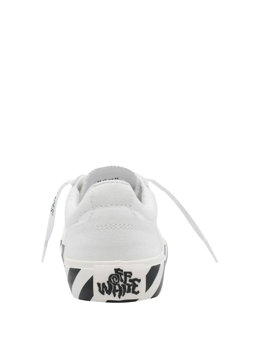 Off-White Arrows-print striped sneakers Wit