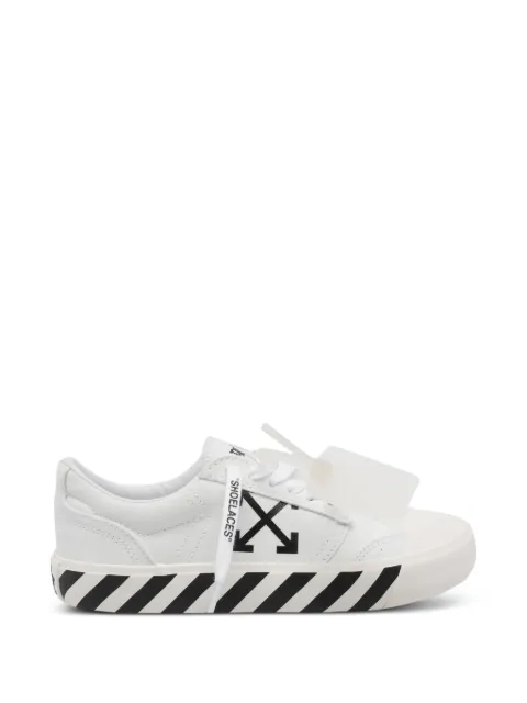 Off-White Arrows-print striped sneakers