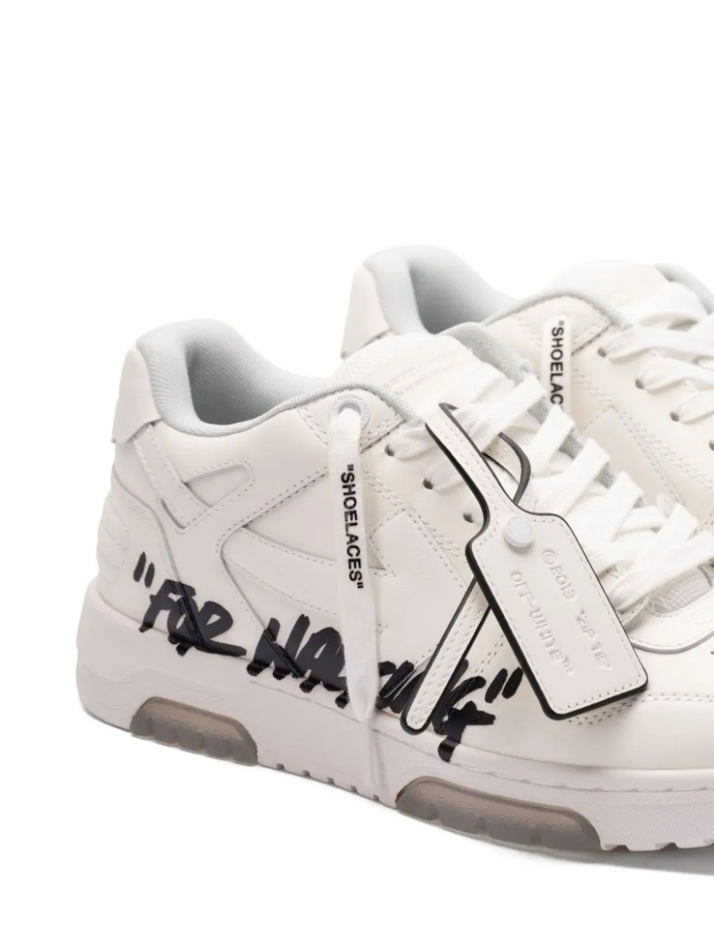 Off-White Out Of Office "For Walking" leren sneakers Wit