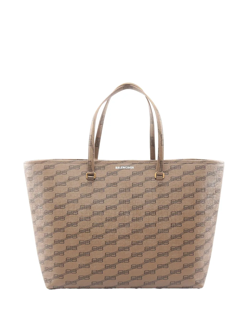 Balenciaga Pre-Owned 2010-2026 Coated Canvas BB Monogram tote bag - Grigio