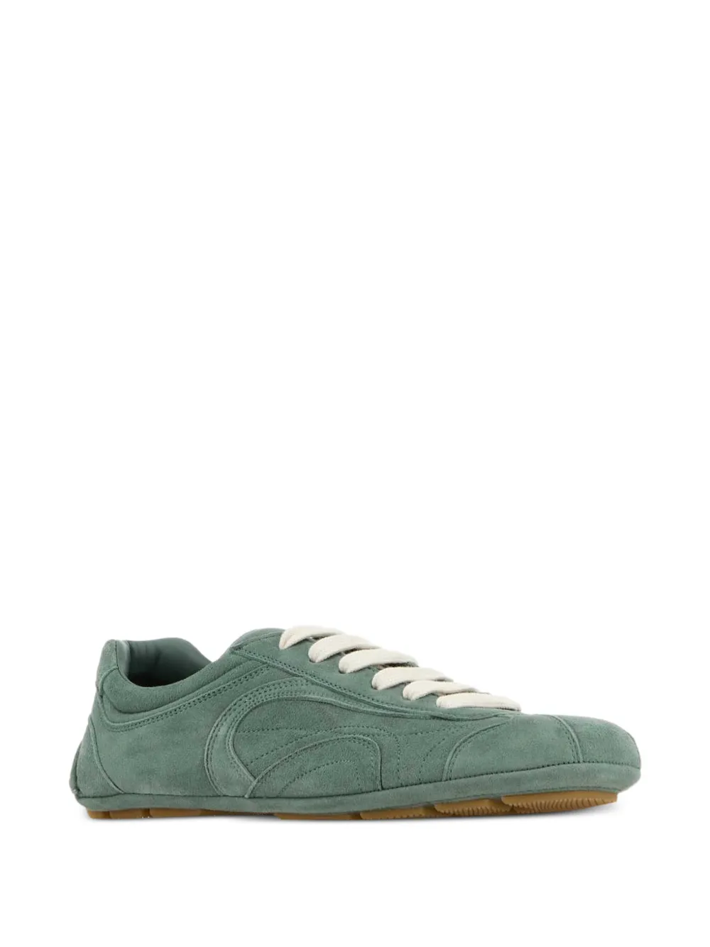Prada Montecarlo suède sneakers Groen