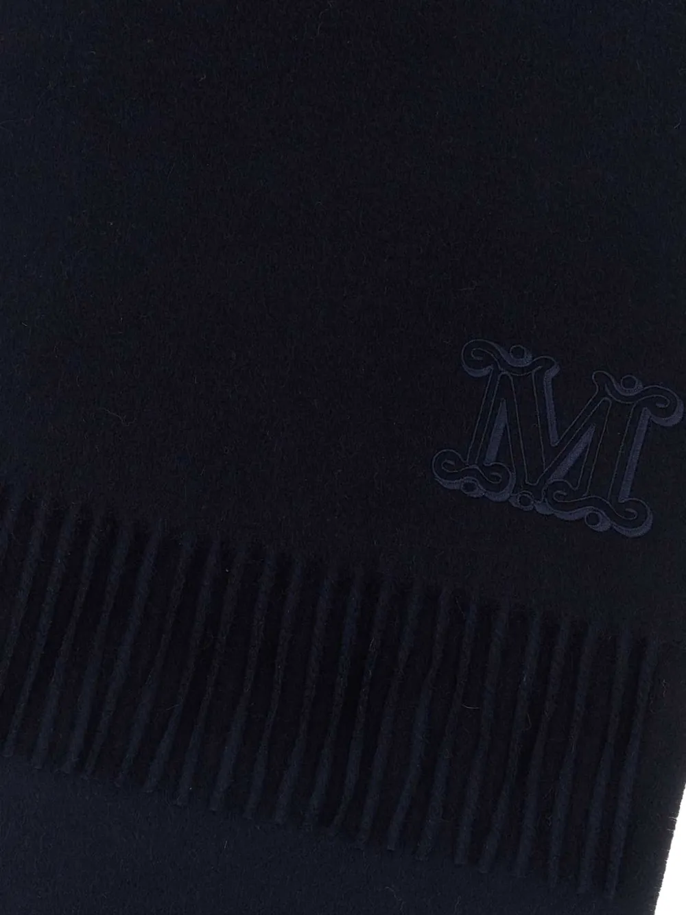  Max Mara Fringed Cashmere Scarf - Blue 