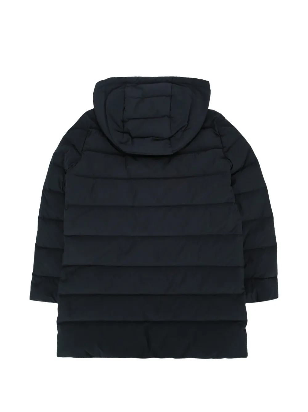  Moncler Enfant Hooded Long Parka - Blue 