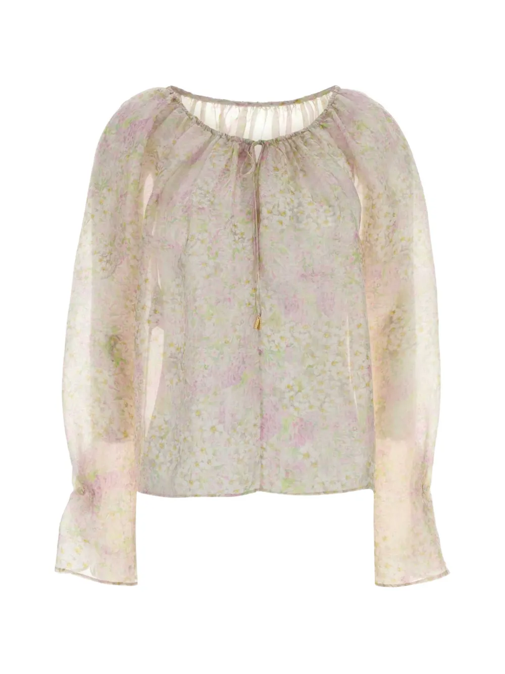 Alberta Ferretti floral-print blouse - Neutrals