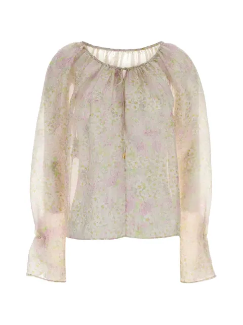 Alberta Ferretti floral-print blouse