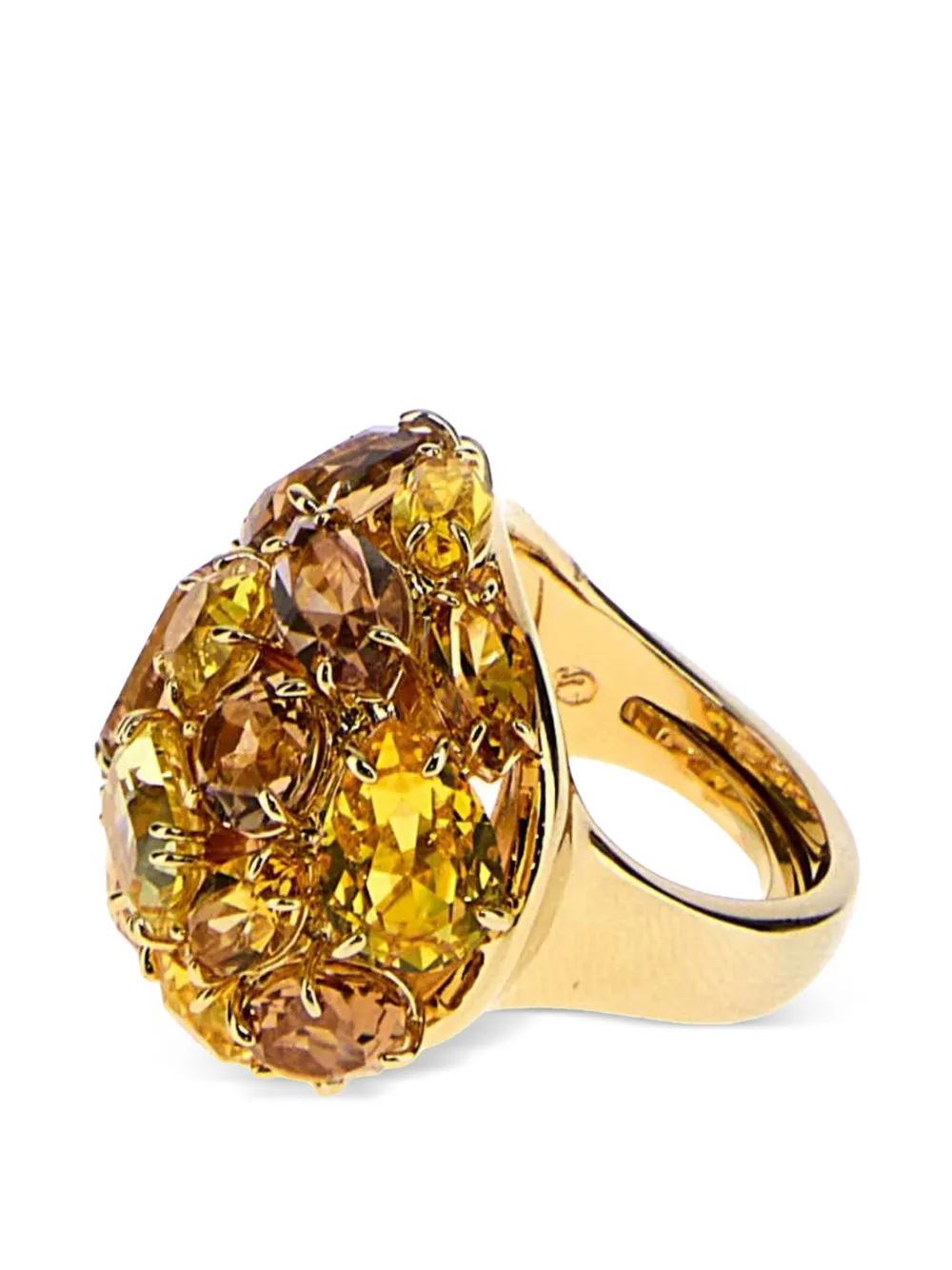 Swarovski Gema embellished ring - Gold