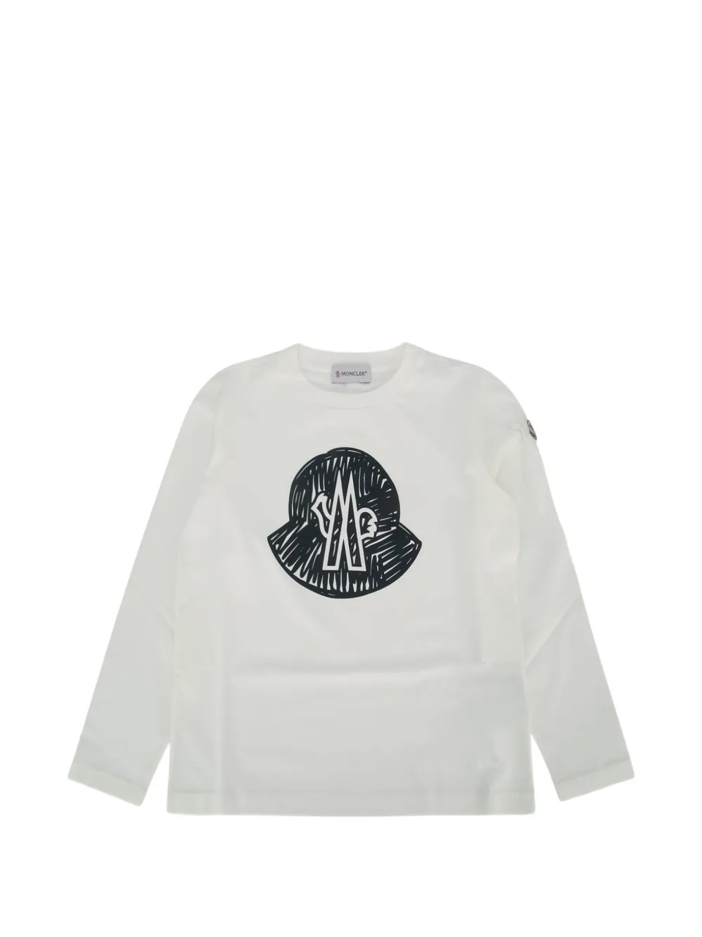 Moncler Enfant T-shirt met lange mouwen Beige