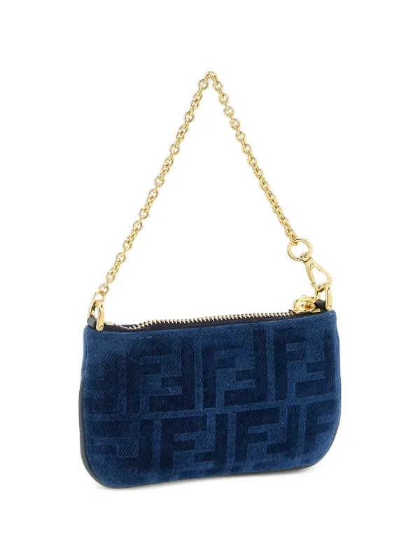 FENDI FF-motif logo-detail Mini Bag | Blue | FARFETCH CA