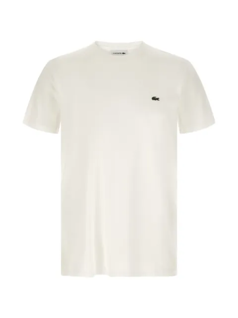 Lacoste logo-patch crew-neck T-shirt