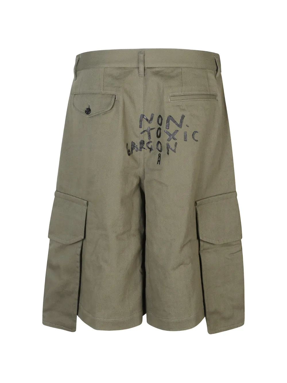  Comme Des Garçons Homme Cargo Print Shorts - Green 