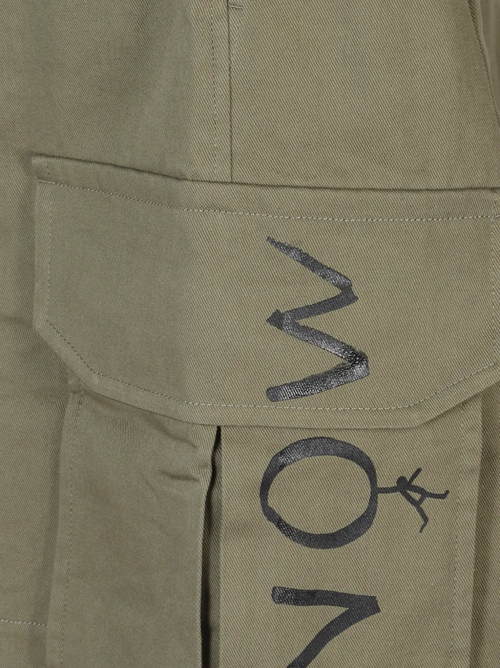  Comme Des Garçons Homme Cargo Print Shorts - Green 