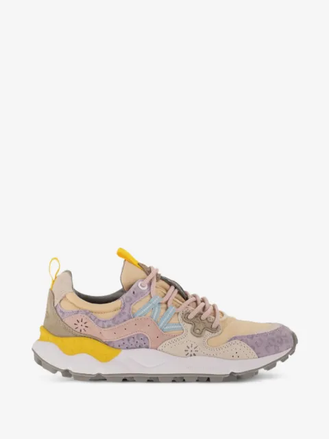 FLOWER MOUNTAIN Yamano 3 floral-motif panelled sneakers