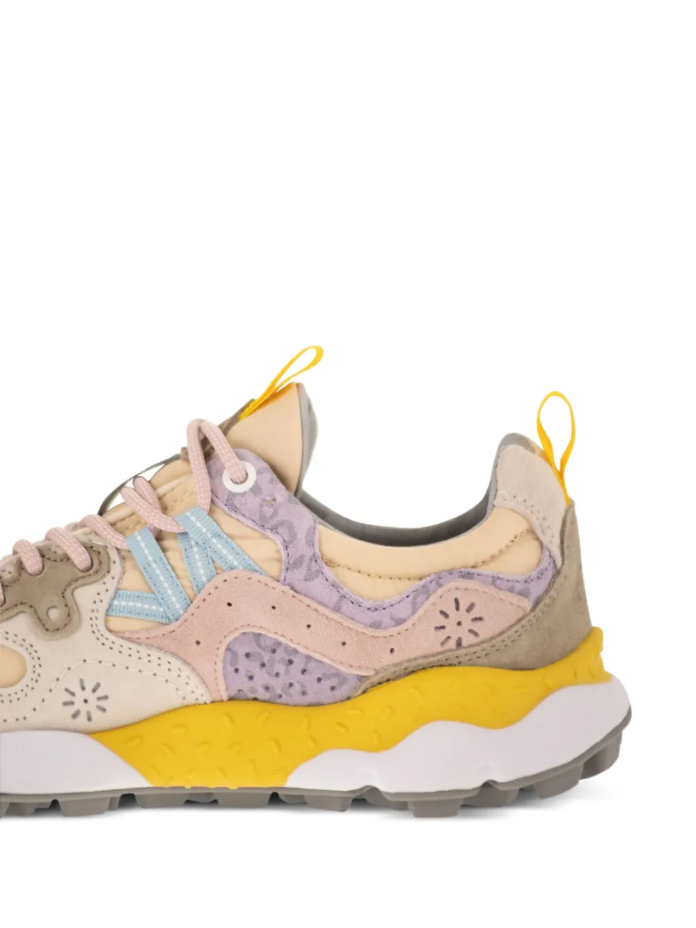 Yamano 3 Floral-Motif Panelled Sneakers
