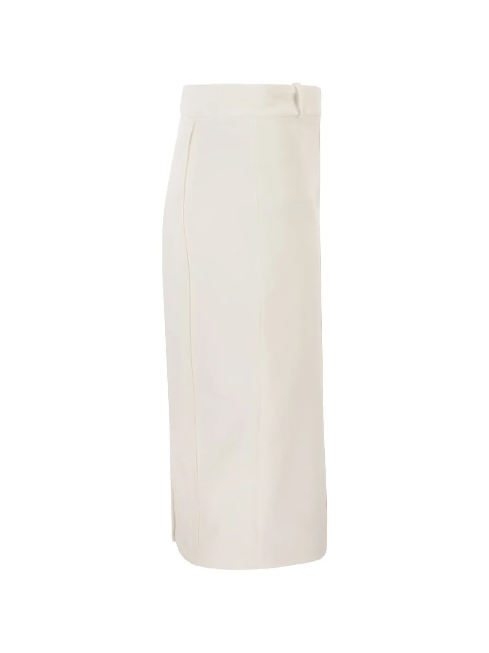 Elisabetta Franchi Mini-rok met logodetail Beige