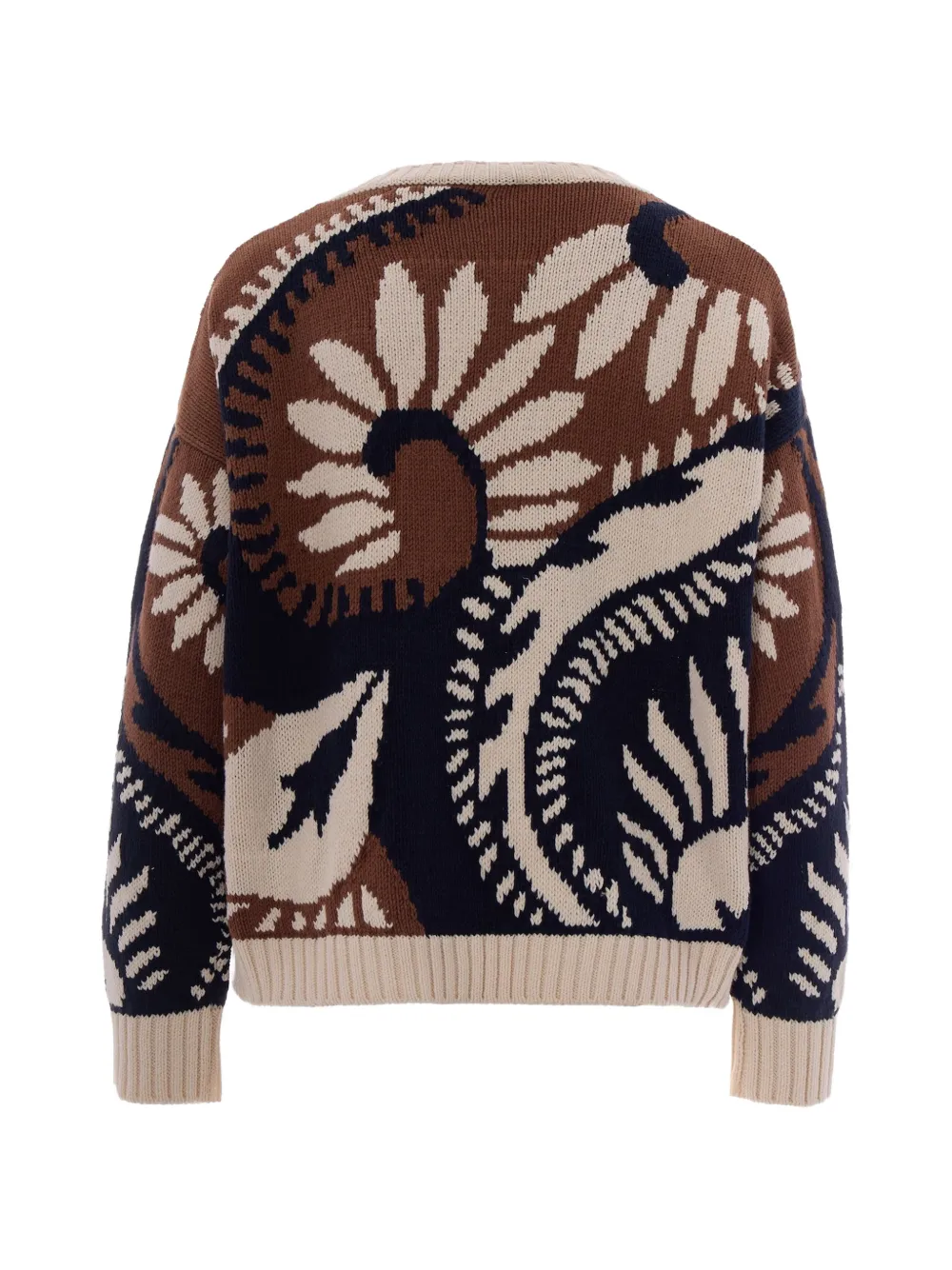  Weekend Max Mara Patterned-jacquard Sweater - Neutrals 