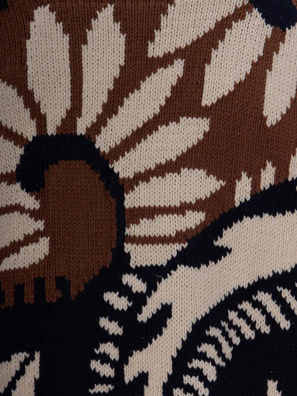 Patterned-Jacquard Sweater