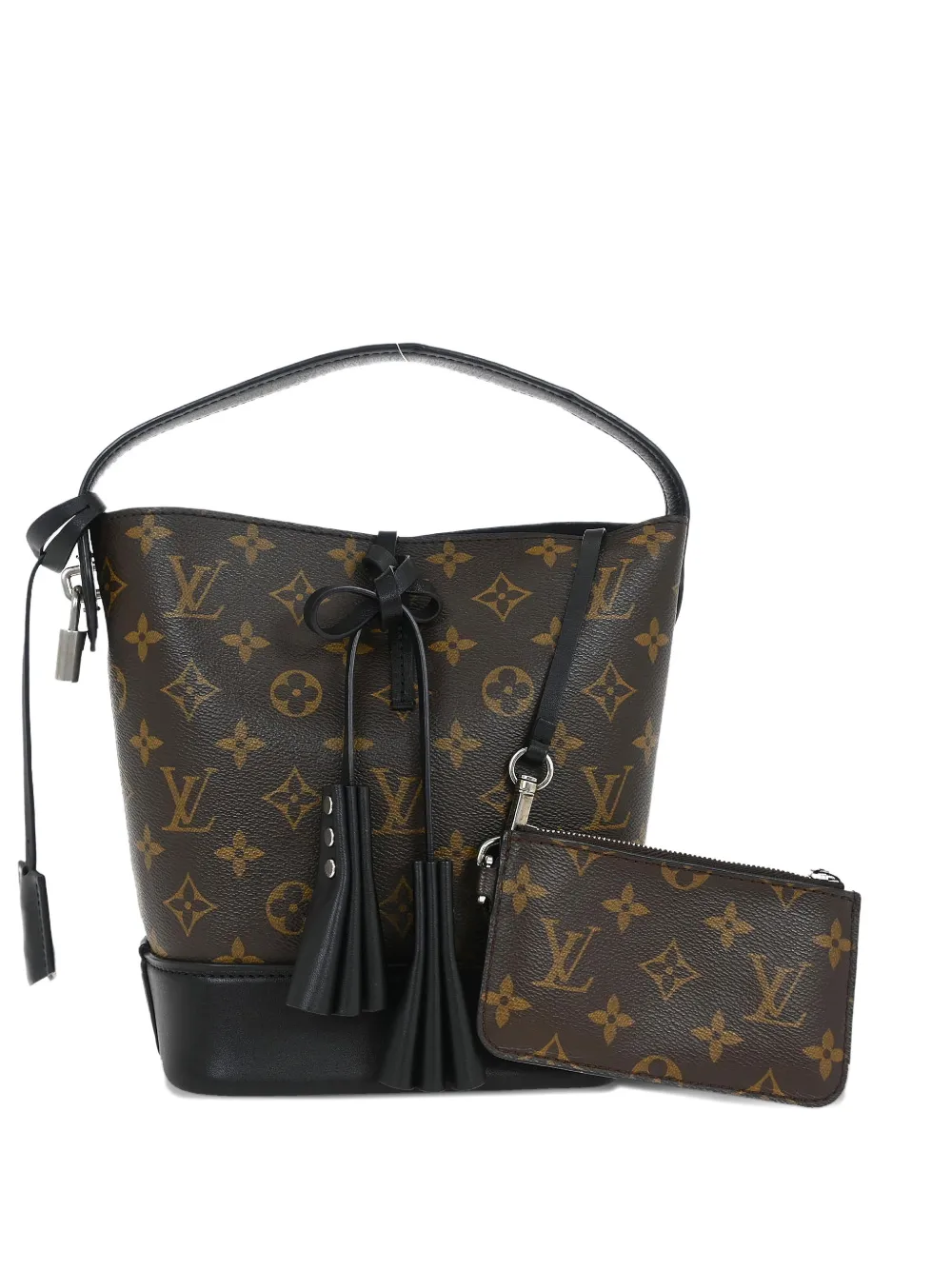 Louis Vuitton Pre-Owned 2014 NN14 Idole Monogram tassel-detail bucket bag - Marrone